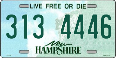 NH license plate 3134446