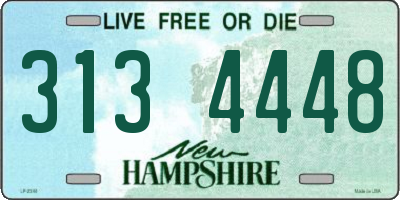 NH license plate 3134448