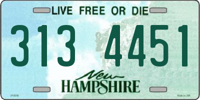 NH license plate 3134451