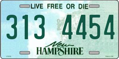 NH license plate 3134454