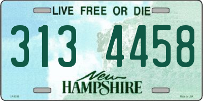 NH license plate 3134458