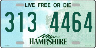 NH license plate 3134464