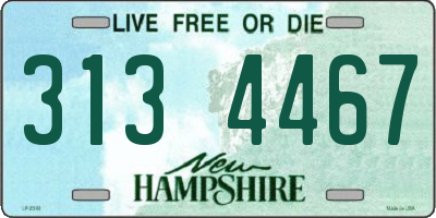 NH license plate 3134467