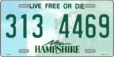 NH license plate 3134469