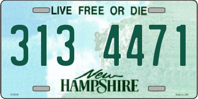 NH license plate 3134471