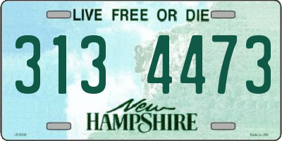 NH license plate 3134473