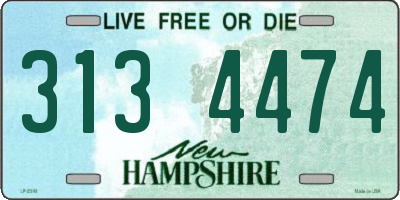 NH license plate 3134474