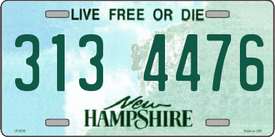 NH license plate 3134476
