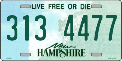 NH license plate 3134477