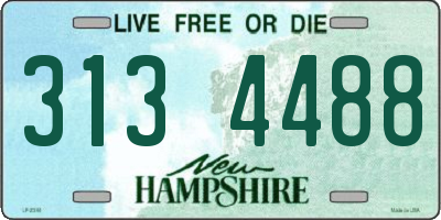 NH license plate 3134488