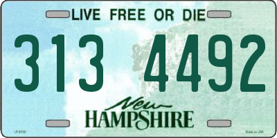 NH license plate 3134492