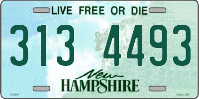 NH license plate 3134493