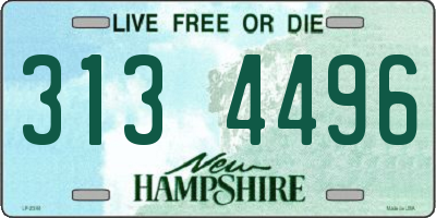 NH license plate 3134496
