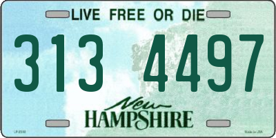 NH license plate 3134497