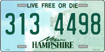 NH license plate 3134498