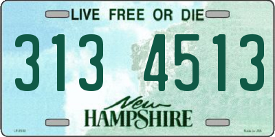 NH license plate 3134513