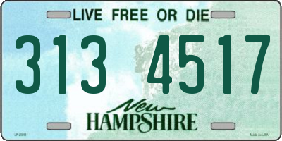 NH license plate 3134517