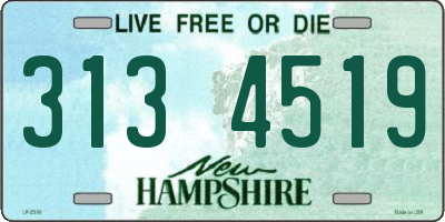 NH license plate 3134519