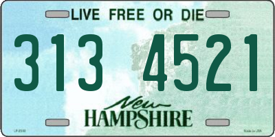 NH license plate 3134521