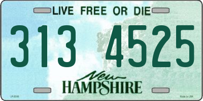 NH license plate 3134525