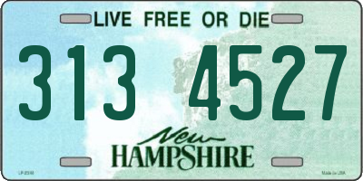 NH license plate 3134527
