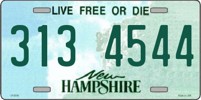 NH license plate 3134544
