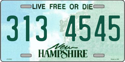 NH license plate 3134545