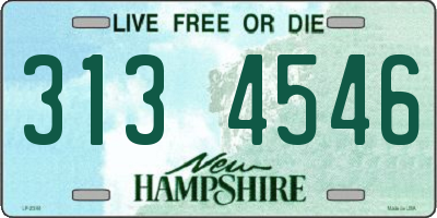 NH license plate 3134546