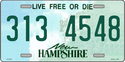NH license plate 3134548