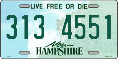 NH license plate 3134551
