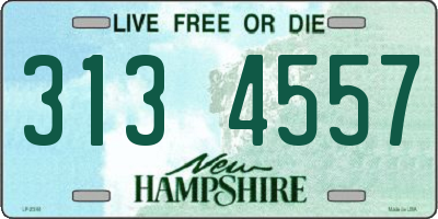 NH license plate 3134557