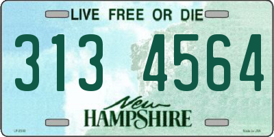 NH license plate 3134564