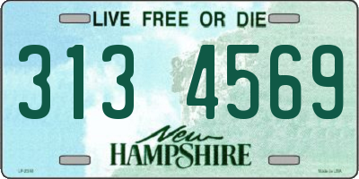 NH license plate 3134569