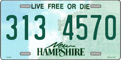 NH license plate 3134570