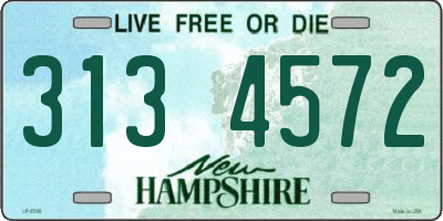 NH license plate 3134572