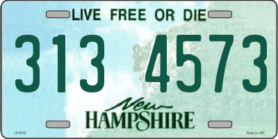 NH license plate 3134573