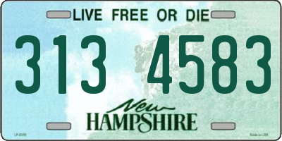 NH license plate 3134583
