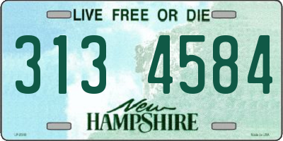 NH license plate 3134584