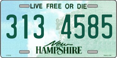 NH license plate 3134585