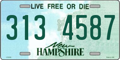NH license plate 3134587