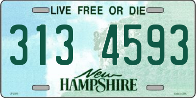 NH license plate 3134593