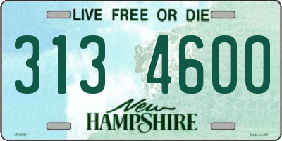 NH license plate 3134600