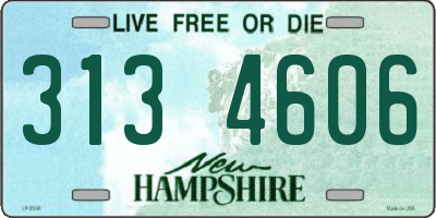 NH license plate 3134606