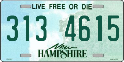 NH license plate 3134615