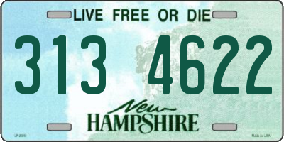 NH license plate 3134622