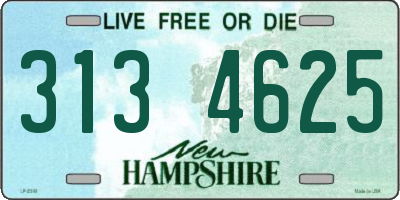 NH license plate 3134625