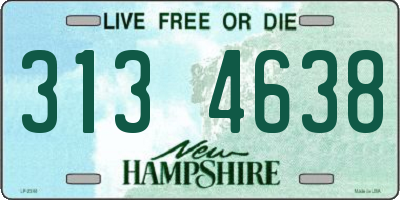 NH license plate 3134638