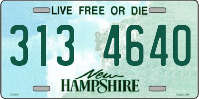 NH license plate 3134640