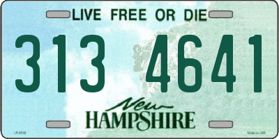 NH license plate 3134641