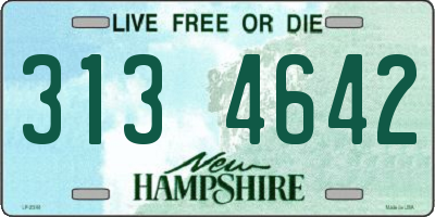 NH license plate 3134642